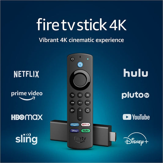 Fire TV Stick 4K streaming device with latest Alexa Voice Remote (includes TV controls), Dolby Vision