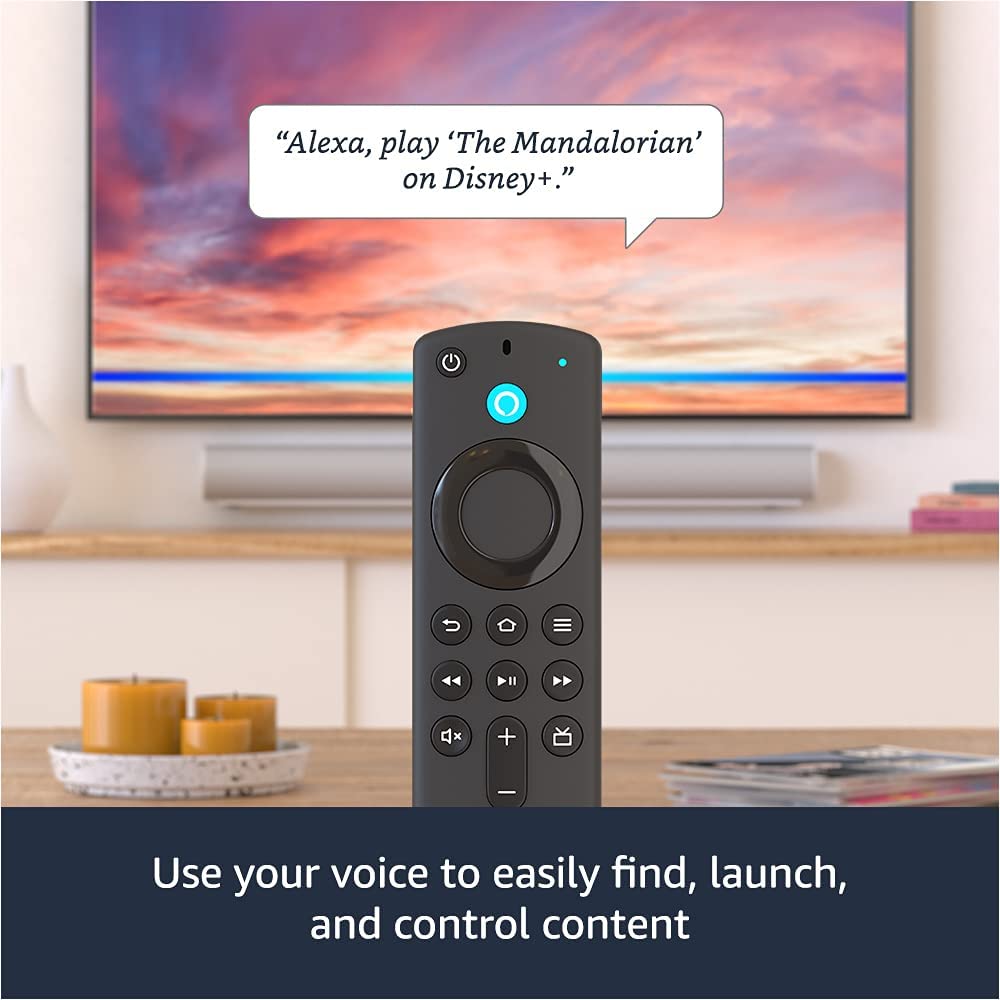 Fire TV Stick 4K streaming device with latest Alexa Voice Remote (includes TV controls), Dolby Vision